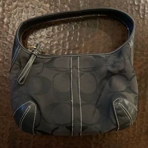 Coach black logo top handle purse. Authentic.